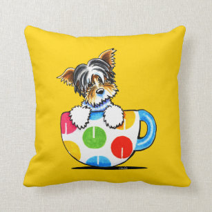 yorkie throw pillows