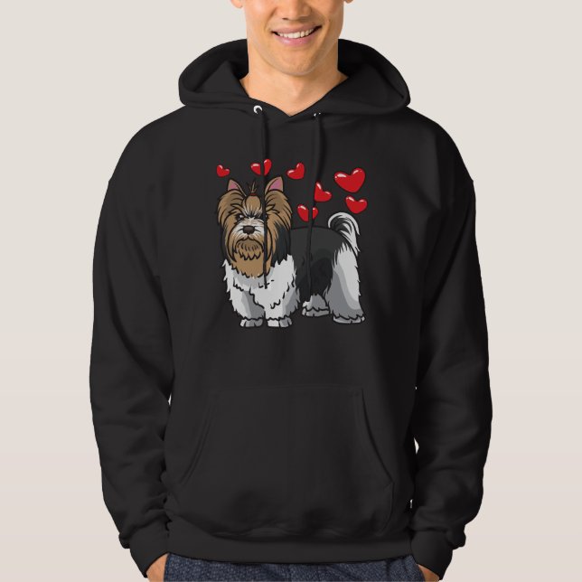 Biewer Yorkshire Terrier Dogs Hoodie (Front)