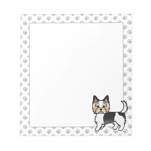 Biewer Yorkshire Terrier Yorkie Cartoon Dog Notepad