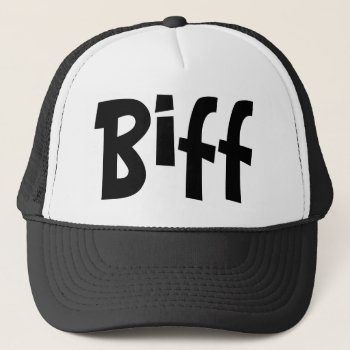 Biff Trucker Hat by templeofswag at Zazzle