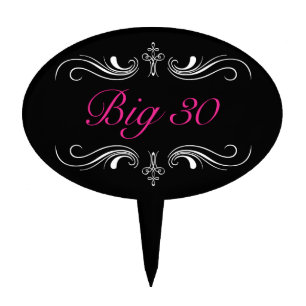 Big 30 cake topper
