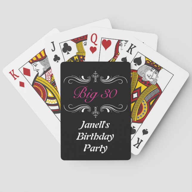 Big 30 poker cards (Back)