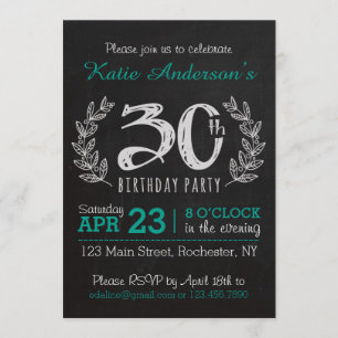 Big 30th Birthday Invitation