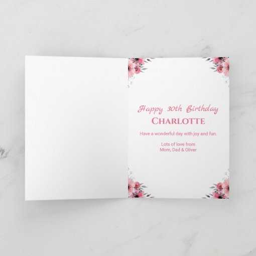 Big 30th Birthday Photo Collage Pink Flower White Card Zazzle big-30th-birthday-photo-collage-pink-flower-white-card-zazzle