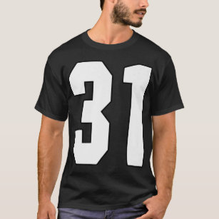 Big #31 Jersey Number 31 Uniform Biggest Fan Favor T-Shirt