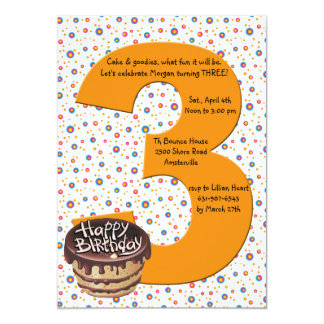 3 Year Old Birthday Invitations 9