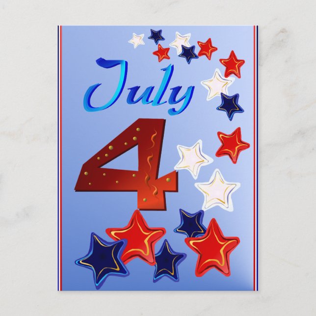 Big 4th of July Postcard (Front)