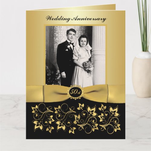 BIG 50th Anniversary Photo Guest Signing Card