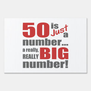 Big 50th Birthday Sign