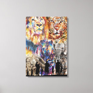 Big 5 - Africa Canvas Print