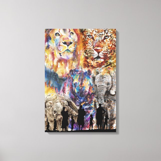 Big 5 - Africa Canvas Print (Front)
