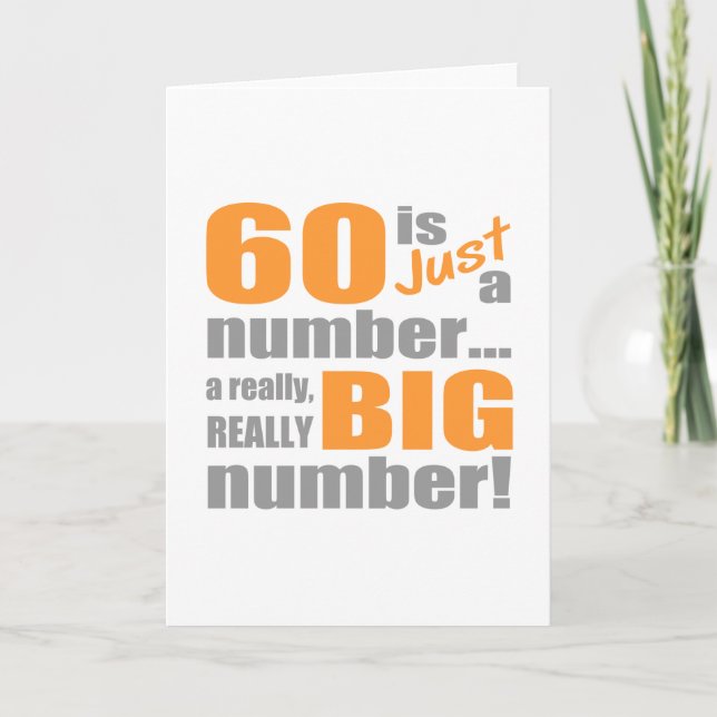 Big 60th Birthday Card (Front)