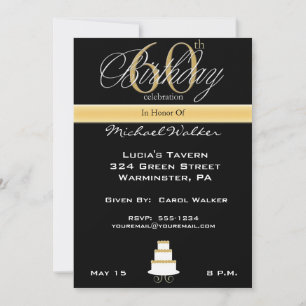 Big 60th Birthday Party Invitation