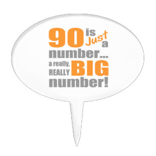 Big 90th Birthday Cake Topper