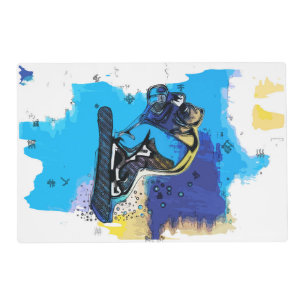 Big Air Jumps! - Snowboarding Fool Placemat
