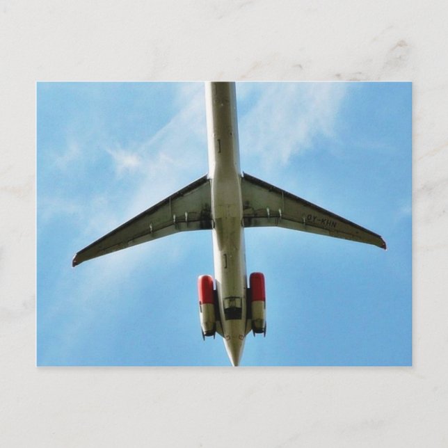 Big Airplane Take Off Postcard (Front)