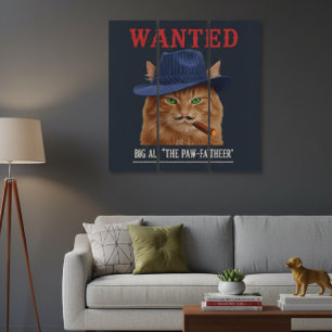 Big Al "The Paw-Father" Acrylic Wall Art Triptych