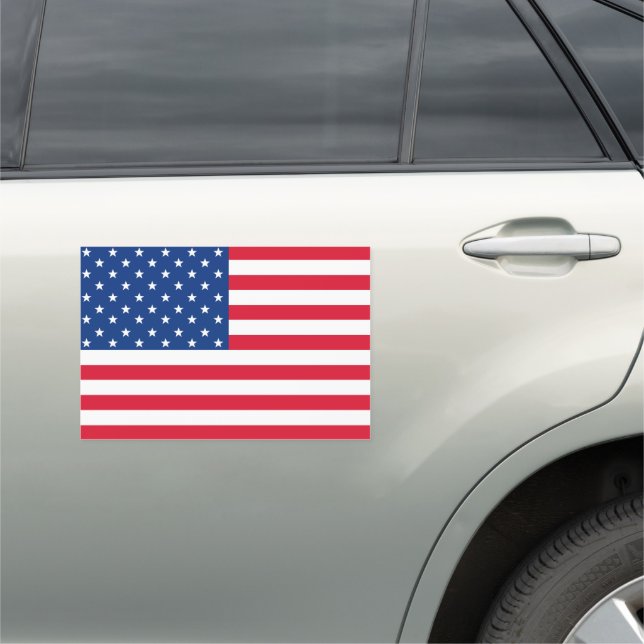 Big American Flag Car Magnet  (In Situ)