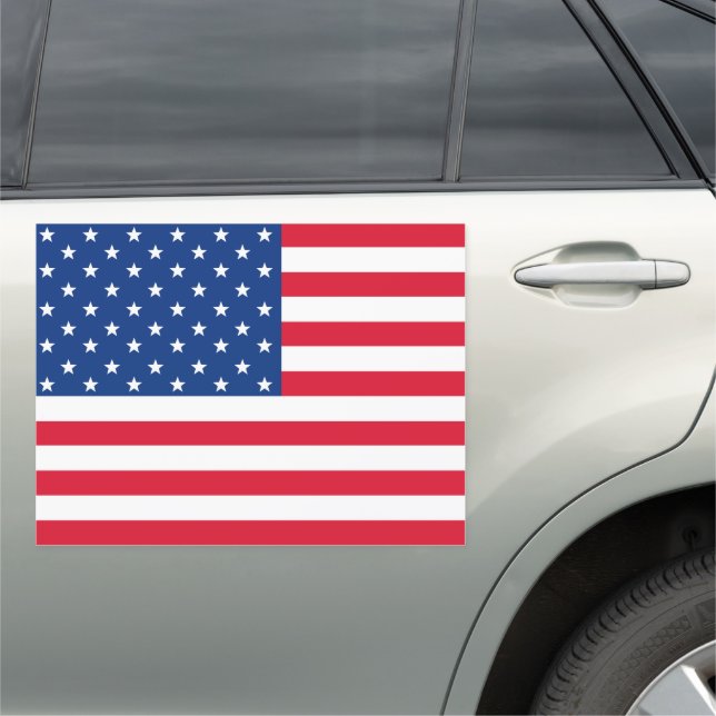 Big American Flag Car Magnet  (In Situ)