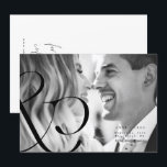 Big Ampersand Black Whit Save the Date Photo Card<br><div class="desc">Big Ampersand Black Whit Save the Date Photo Card</div>