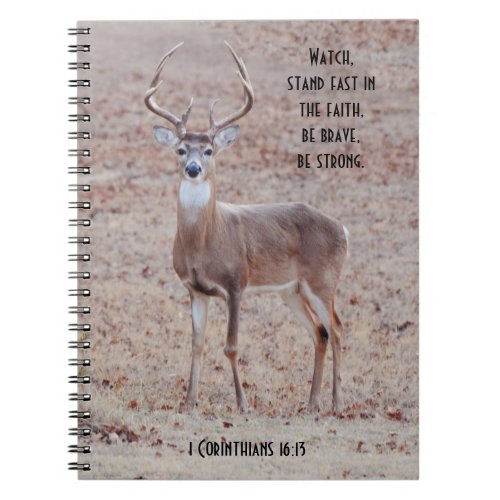 Big and Beautiful Wild Buck Deer Prayer Journal