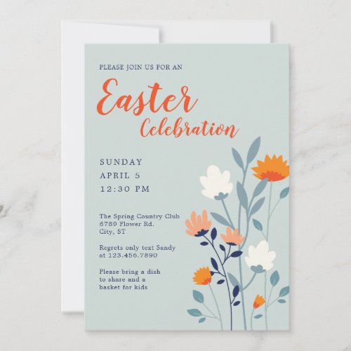 Big and Bold Modern Easter Invitation