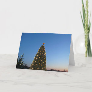 Big and Little Christmas Trees I Holiday Card