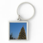 Big and Little Christmas Trees I Holiday Sunset Keychain