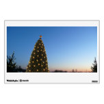 Big and Little Christmas Trees I Holiday Sunset Wall Sticker