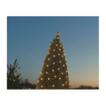 Big and Little Christmas Trees I Holiday Sunset Wood Wall Decor