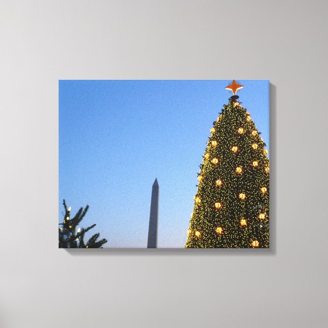 Big and Little Christmas Trees II Holiday in DC Canvas Print (Front)