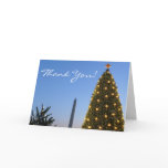 Big and Little Christmas Trees II Holiday in DC Thank You Card