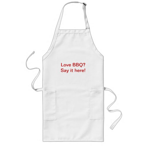 Big and Tall BBQ apron