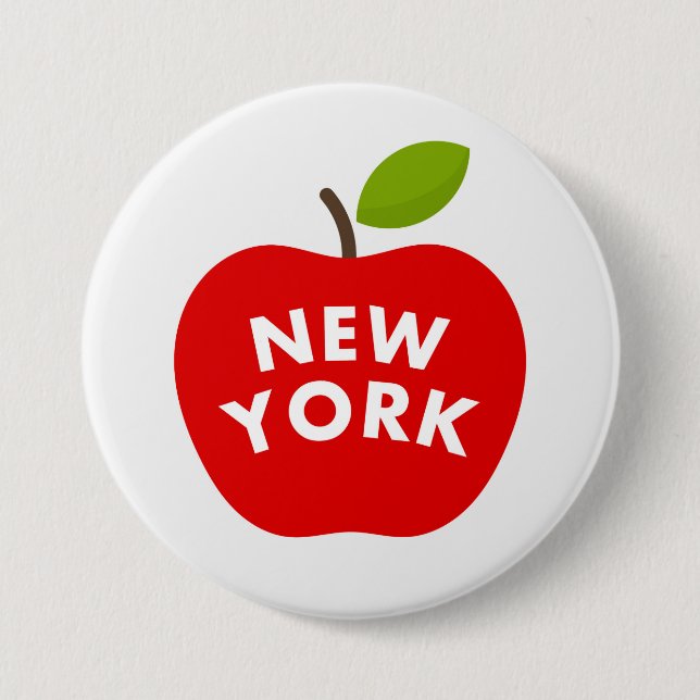 Big apple, New York Button (Front)