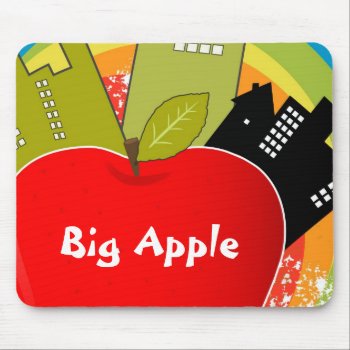 Big Apple - New York Fun Mousepad Design by EveStock at Zazzle