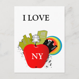 Big Apple New York Postcard
