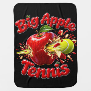 Big Apple Tennis - New Your Tennis Tournament Baby Blanket
