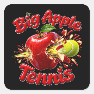 Big Apple Tennis - New Your Tennis Tournament Square Sticker