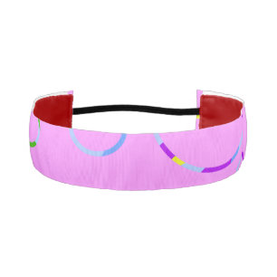 Big Arch Loops on Pink Athletic Headband