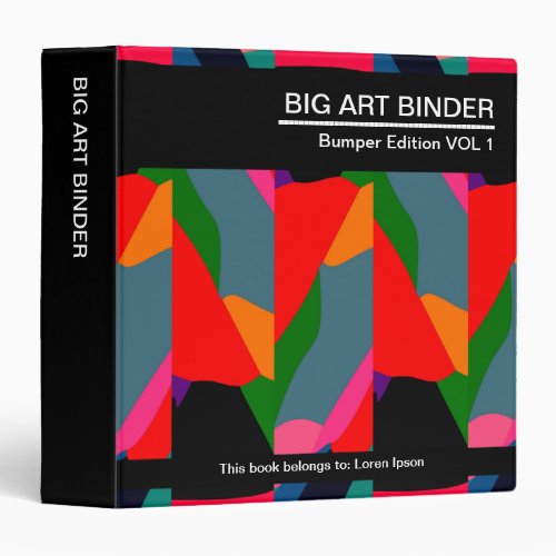 Big Art Binder 021 15in Fragmented Color