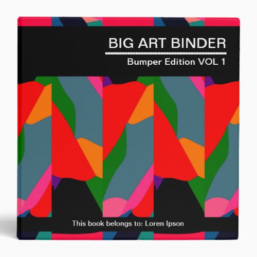 Big Art Binder 021 2in Fragmented Color