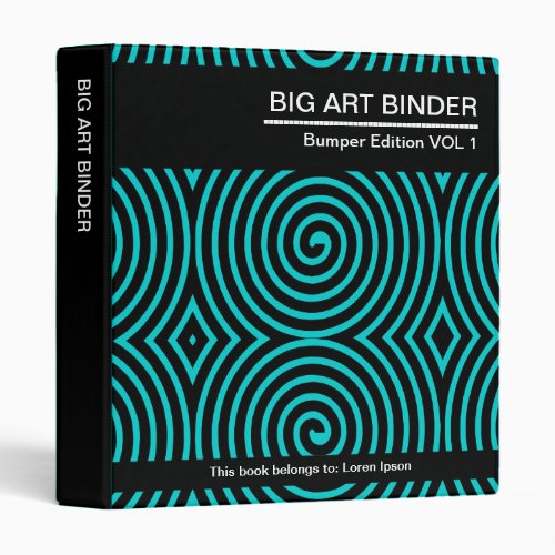 Big Art Binder 08 1in _ Deep Turquoise