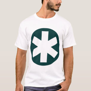 Big Asterisk - Dark Green and White T-Shirt
