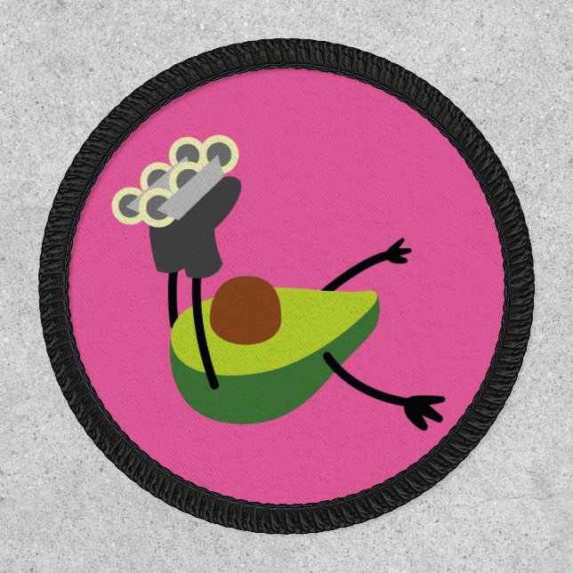 Big Avocado Roll - Rolling Avo Pink Patch (Front)
