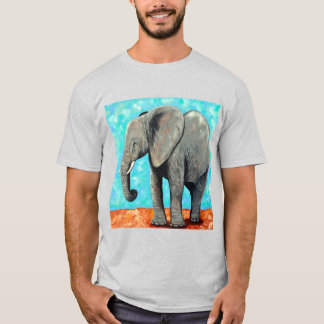 Big Baby Elephant Painting  T-Shirt