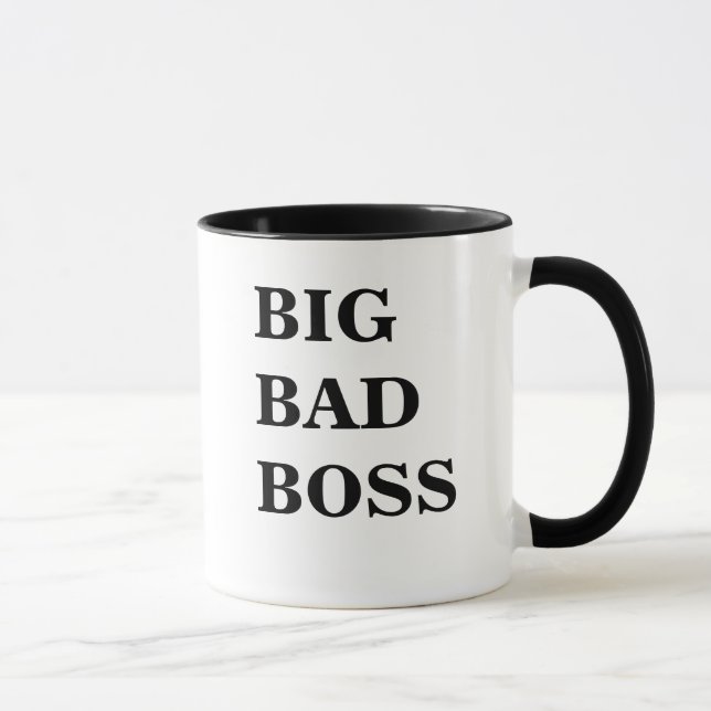 Big Bad Boss | Funny Scary Boss Name Joke | Gift Mug (Right)