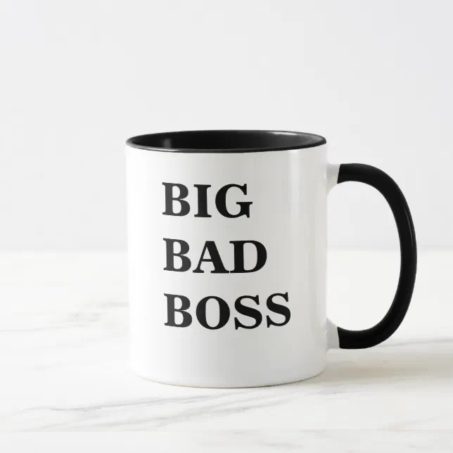 Big Bad Boss Funny Scary Boss Name Joke Gift Mug Zazzle
