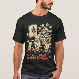 Big Bad Dragon Mahjong Tile T-Shirt