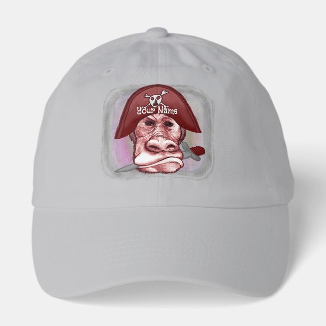 Big Bad Monkey Pirate  Hat (Front)