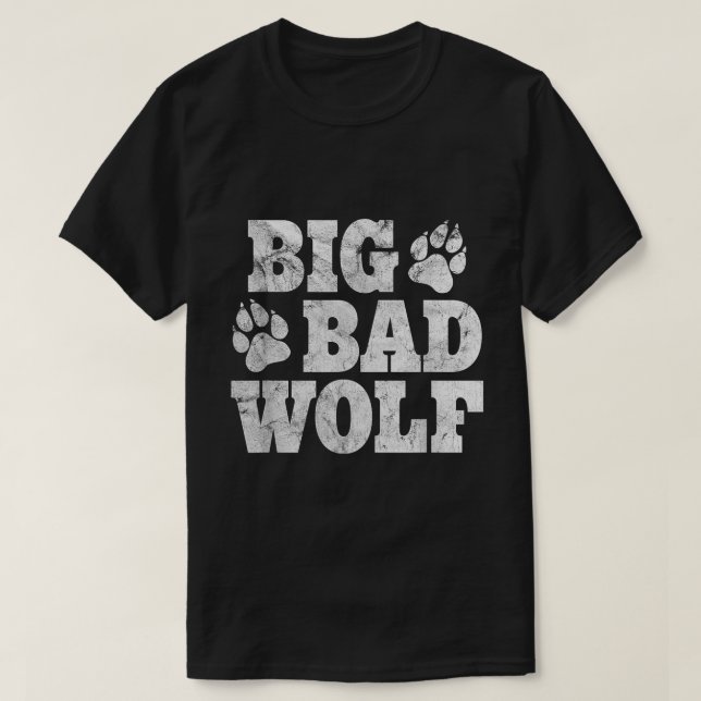 Big Bad Wolf Costume Funny Halloween Tee (Design Front)